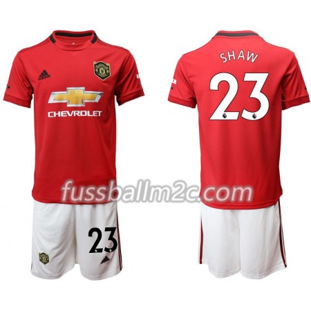 Fußballtrikots Manchester United Shaw 23 Kinder Heim Trikotsatz 2019-2020 Fußballtrikots Manchester United Shaw 23 Kinder Heim Trikotsatz 2019-2020